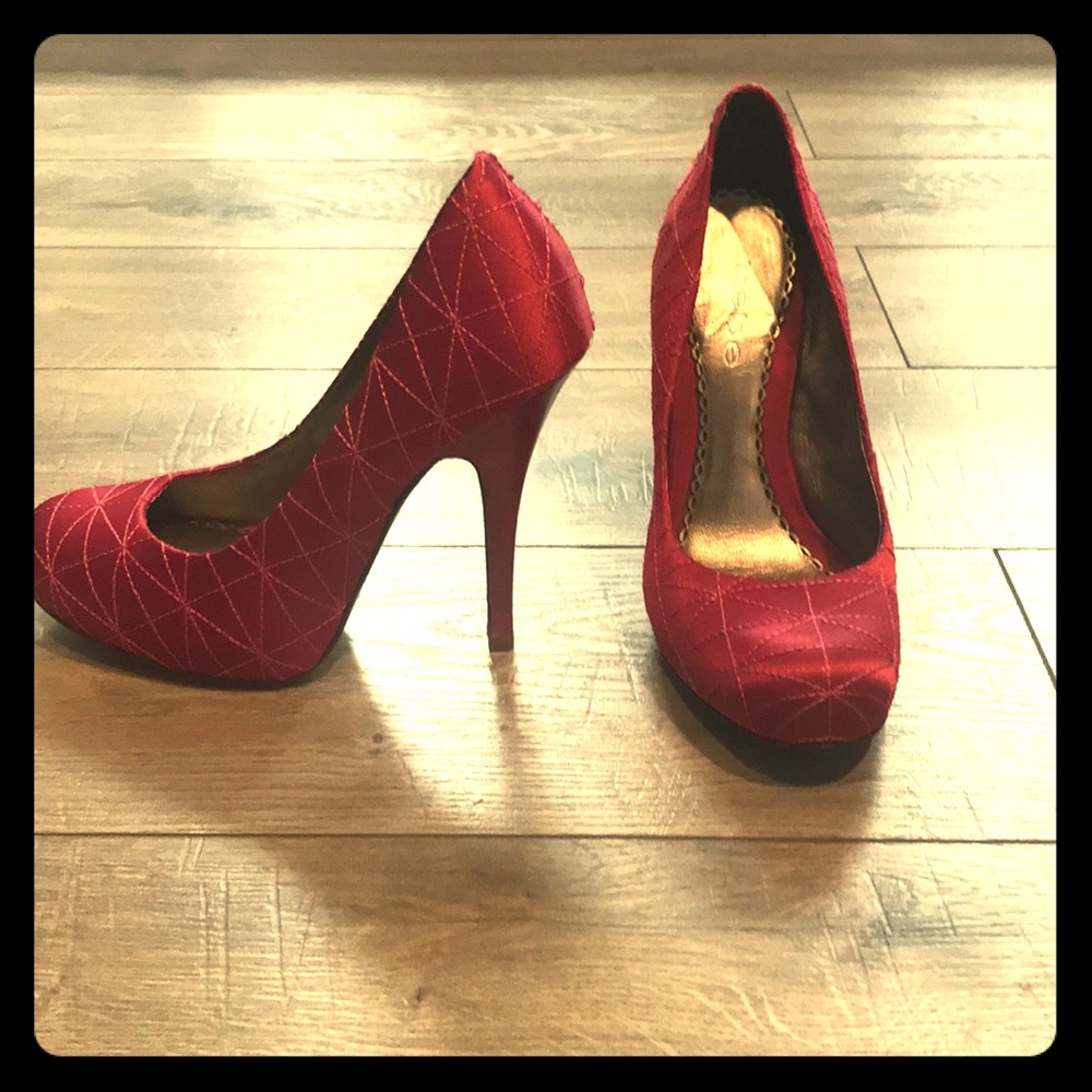 BEBE pink heels